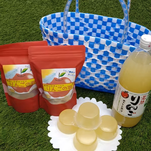 【母の日ギフト】りんご果汁の恵み*青バック付