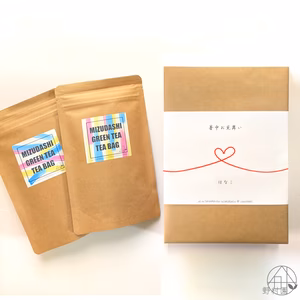 【夏季限定｜夏ギフト】水出し緑茶ティーバッグ２袋セット　メッセージ＆名入れOK！