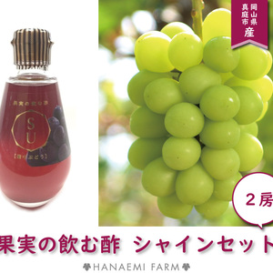 NS-2 花笑み農園　岡山の『シャイン2房・ピオーネの飲む酢』　9月中旬～