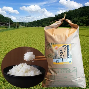 つきあかり玄米10kg クラフト袋入り 広島県神石高原町 令和3年産新米