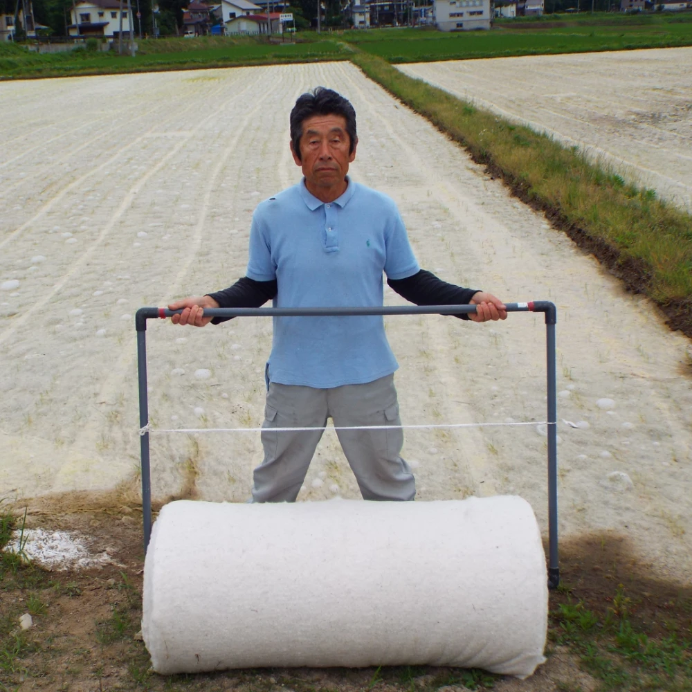 お布団農法「どん米」無洗米１升(１.５㎏)パック　ちょっと！うるさいよ！炊き方