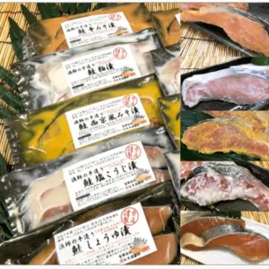 漁師の手造り 漬鮭セット 1kg(100g×2切)×5種