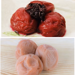 無添加昔ながらのしそ漬け梅干し500g　無添加昔ながらの白干梅500g