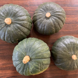 黄色いハート♡飯舘村の九重栗かぼちゃ　4玉6kg以上