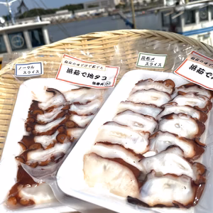 秘伝の茹で汁で浜茹でした地タコ×茹でタコ昆布〆【食べ比べセット】