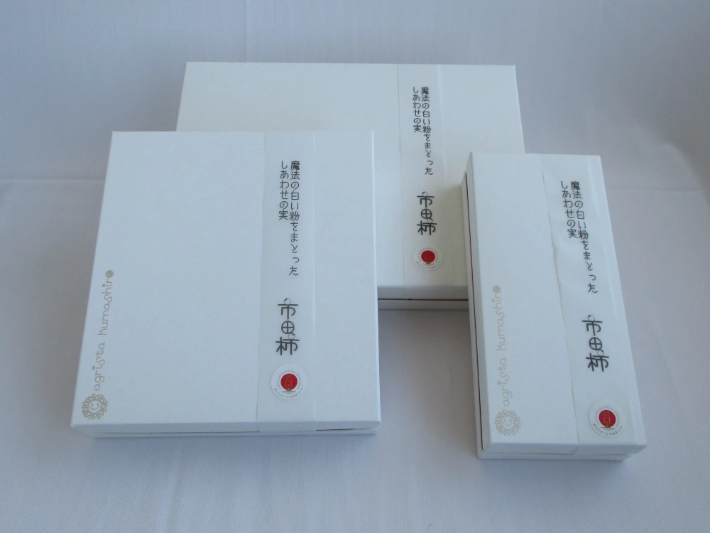 12月発送【市田柿】白箱５袋入（２個包×５袋）　贈り物にも。熨斗対応可。