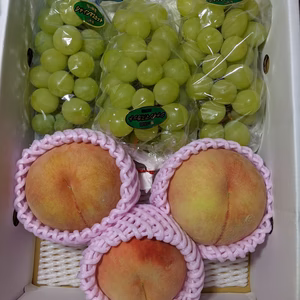 桃とぶどうの詰め合わせ