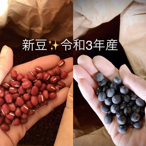 お豆を煮てみませんか？お値打ち☆新豆丹波黒豆と大納言小豆