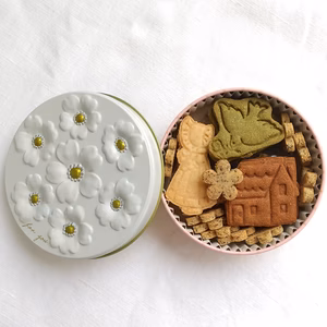 一期一会のお米のクッキー缶ブーケ『旅立ち・おかえり』【小麦卵乳蜂蜜不使用】