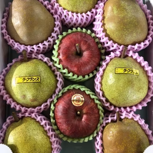 詰め合わせ ラフランスとサンふじ 2キロ/3キロ ギフト 箱まんぱい詰め