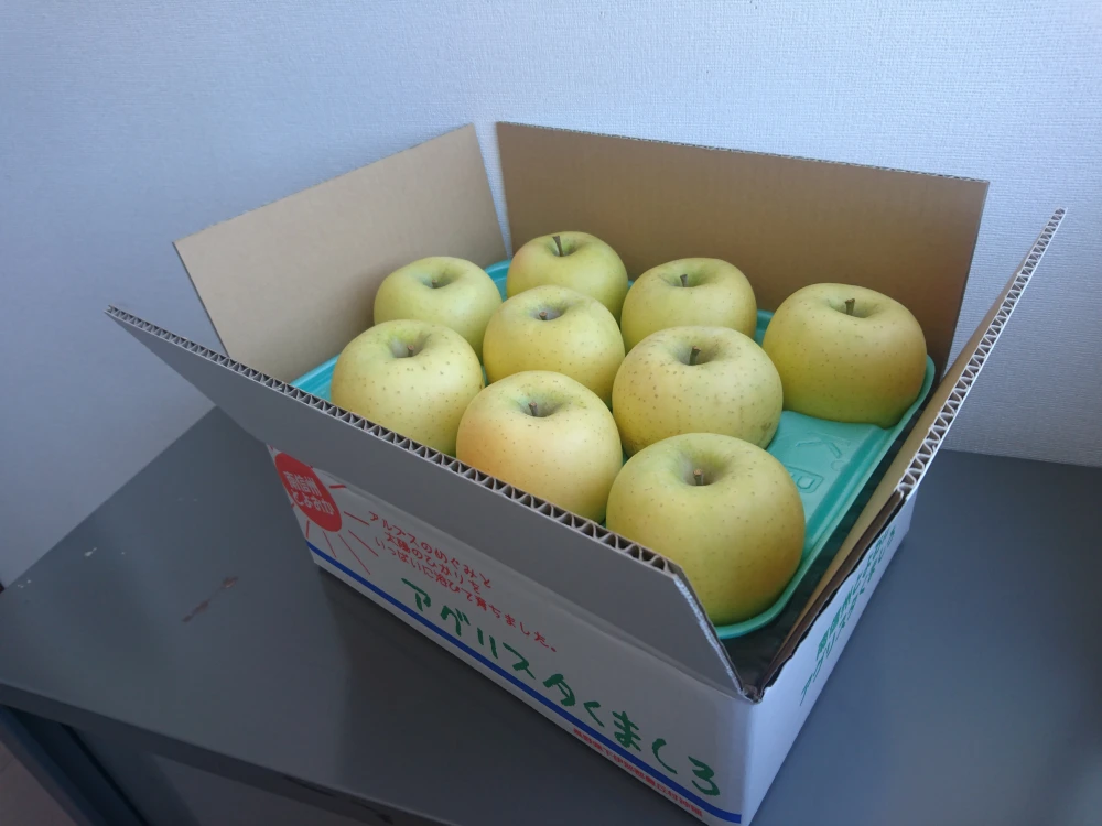 『シナノゴールド』家庭用約2kg☆甘さと酸味のバランス抜群な黄金リンゴ！