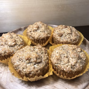 自然栽培スペルト小麦（全粒粉）100%使用・動物性不使用のカップケーキ