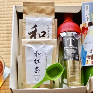 【ポケマルの夏ギフト】「煎茶」 &「和紅茶」＆フィルターインボトルセット