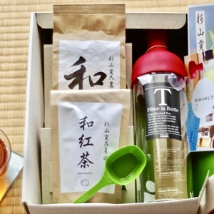 【ポケマルの夏ギフト】「煎茶」 &「和紅茶」＆フィルターインボトルセット