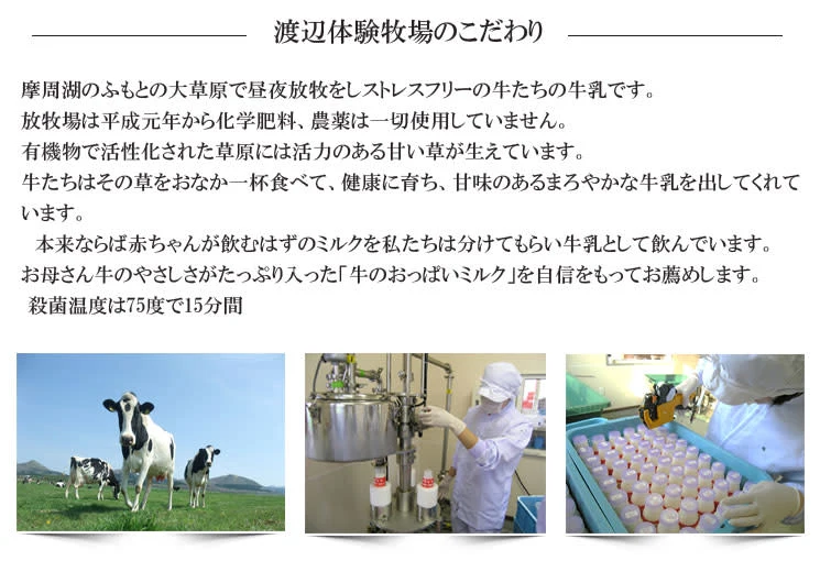 牛のおっぱいミルク3種類セット