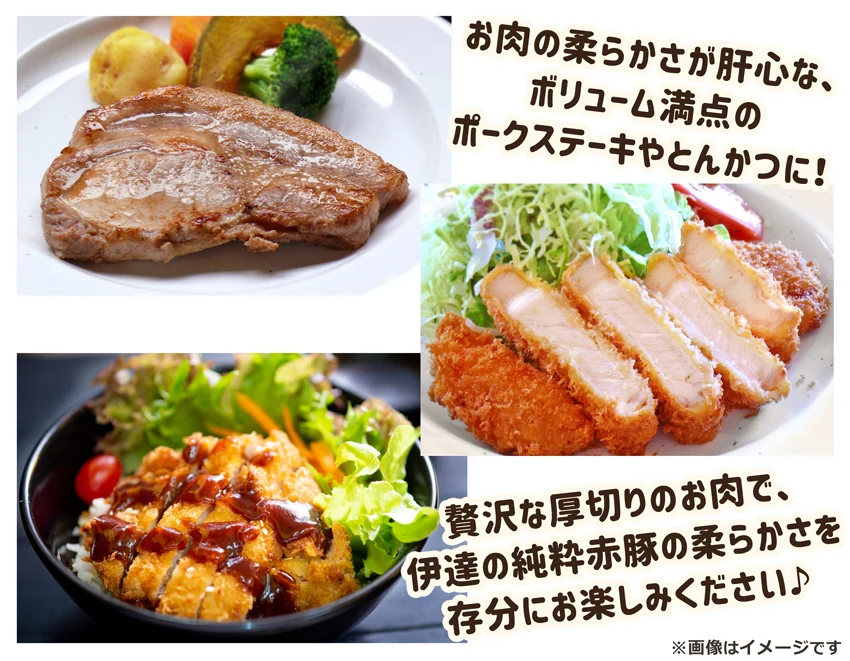 伊達の純粋赤豚カタロースブロック（冷凍・真空）