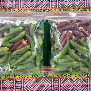 値下げ★冷凍オクラ1ｋｇ　赤オクラ混合　数量限定　オクラ食べ比べ
