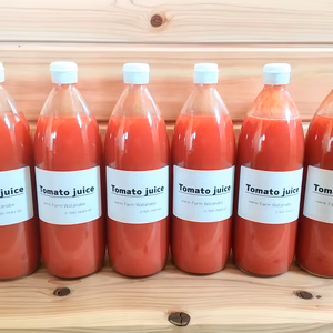 トマトジュース(北海道産アイコ100%)１L ６本～無塩、無糖、保存量無添加