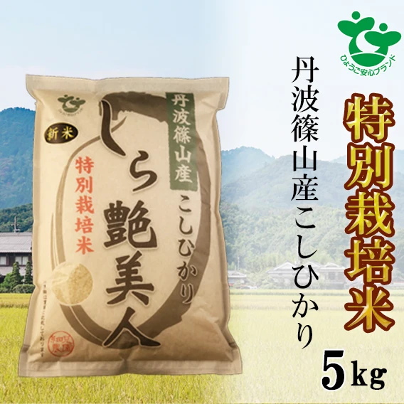 お米ソムリエが作るお米 丹波篠山産コシヒカリ 5㎏ 特別栽培米 