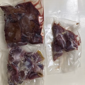 鴨肉　ハツ、砂肝、レバーの3種ひとまとめ　5羽分