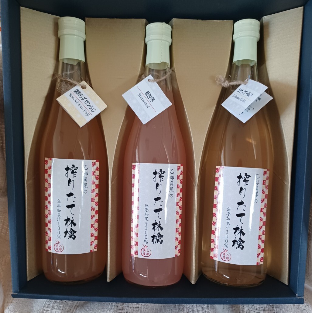 搾りたて林檎 ジュース720ml×3本セット 720ml×3本