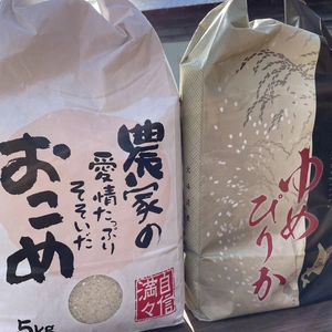 【食べ比べセット】北海道米ゆめぴりか・ななつぼし　各白米5キロ入セット