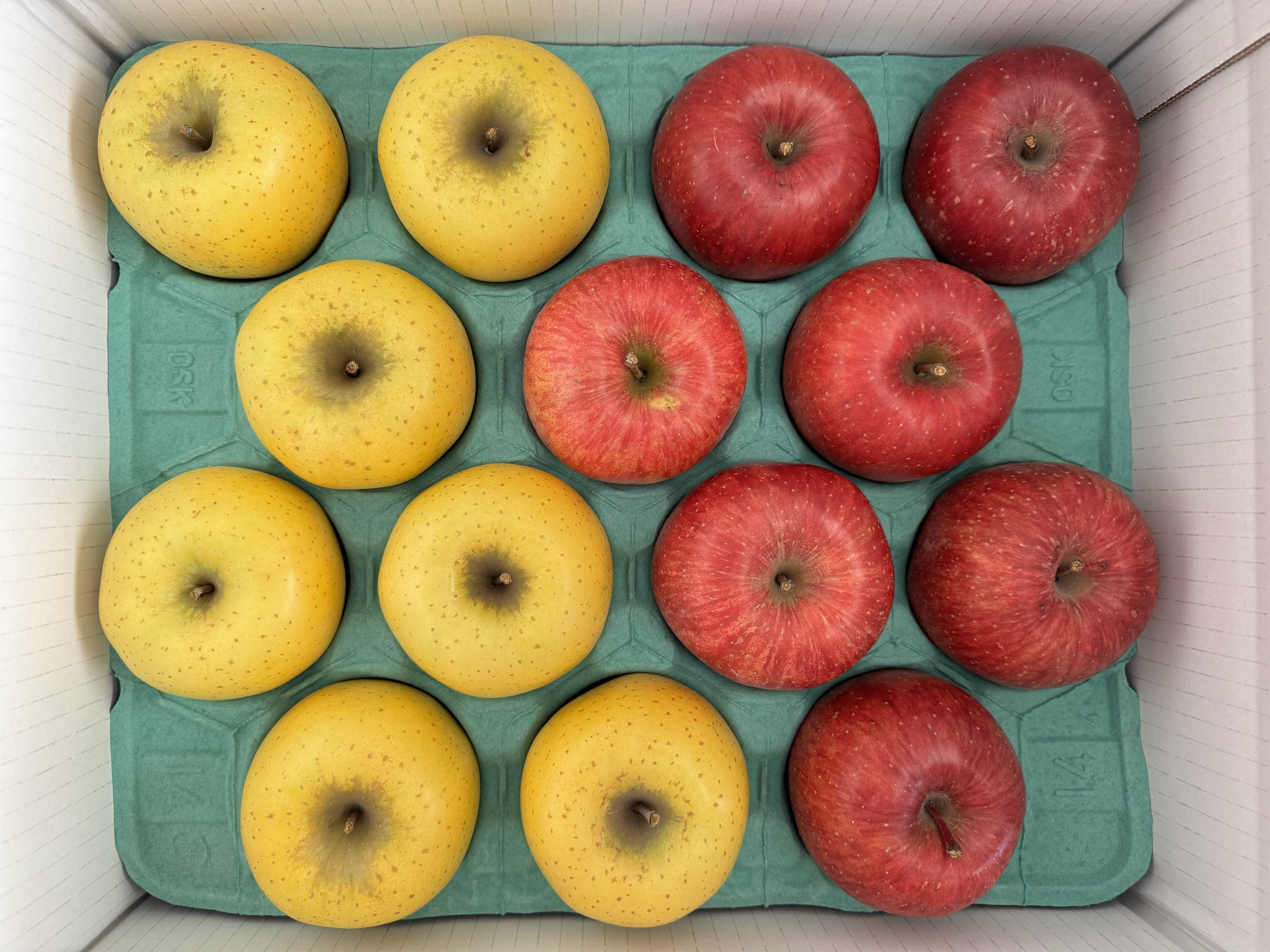 岩手県盛岡市産 家庭用『サンふじ&シナノゴールド』3kg〜5kg サンふじ&シナノゴールド家庭用3kg箱8-12玉