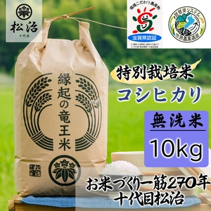 【ポケマルの夏ギフト】270年続くお米農家が作ったコシヒカリ 10kg 無洗米