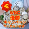 【祝】WBC☆優勝　キャンペーン　からふさカキ