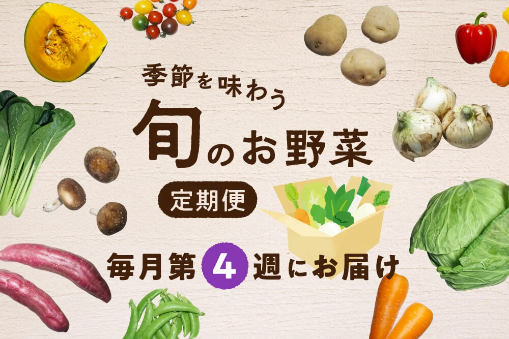 【第4週お届け】季節を味わう　旬のお野菜定期便
