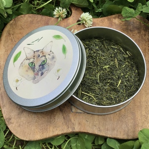 【プレゼントにどうぞ】ねこ農園の新茶50g【ねこ缶仕様】