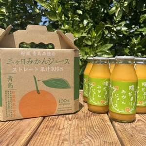 【手提げ箱入り6本セット】 三ヶ日みかんジュース 　180ml×6本