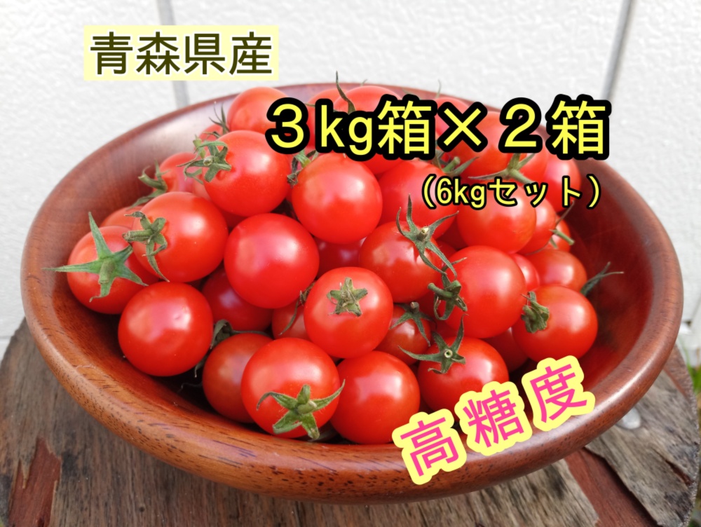 リクありましたので ミニトマト ６kg 青森県産 プチトマト 農家漁師から産地直送の通販 ポケットマルシェ