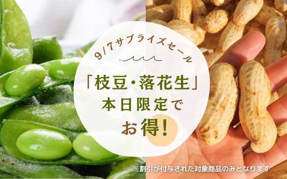 23:59まで！【枝豆＆落花生100円オフ】