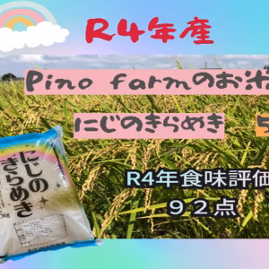 R4年産　Pino farmのお米　にじのきらめき  ５㎏