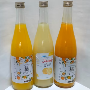 無農薬有機肥料の100％オレンジジュース飲み比べセット