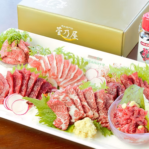 【菅乃屋】 鮮馬刺し スライス 6種 バラエティーセット