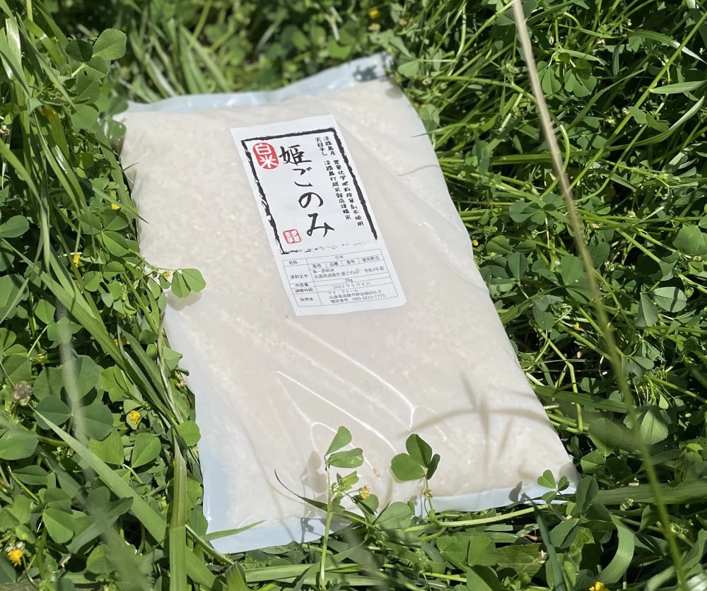 淡路島産令和4年新米】「姫ごのみ」2kg/4kg農薬・化学肥料不使用