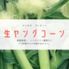 7月発送「生ヤングコーン」ご好評にお応えして追加決定