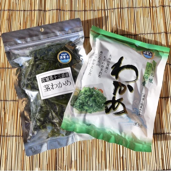 歯応え絶品！塩蔵わかめと激安茎わかめセット｜加工食品の商品詳細