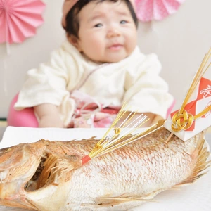大切な我が子に贈りたい、お食い初め用真鯛【あなたに逢い鯛。の塩焼き】