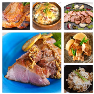 【近日発送】レシピ付き放牧純デュロック豚精肉お任せセット　