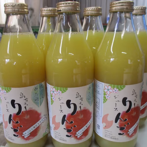 佐渡産！濃厚なリンゴジュ－ス1Ｌ×６本