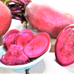 中も真っ赤なミニ大根　農薬不使用栽培