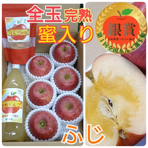 完熟★全玉蜜入りふじりんご(厳選品)＆りんごの恵み(3k箱)
