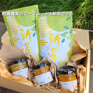 相模湾を望む柑橘農家の季節のマーマレードセット3種＆新茶のセット