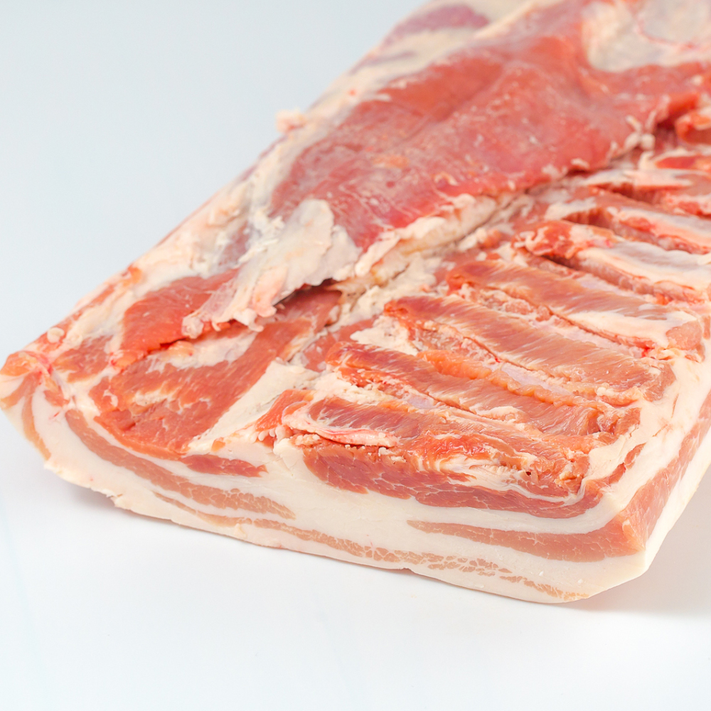 かたまり肉:バラブロック[白金豚プラチナポーク]旨味の塊|カルビ 500g塊