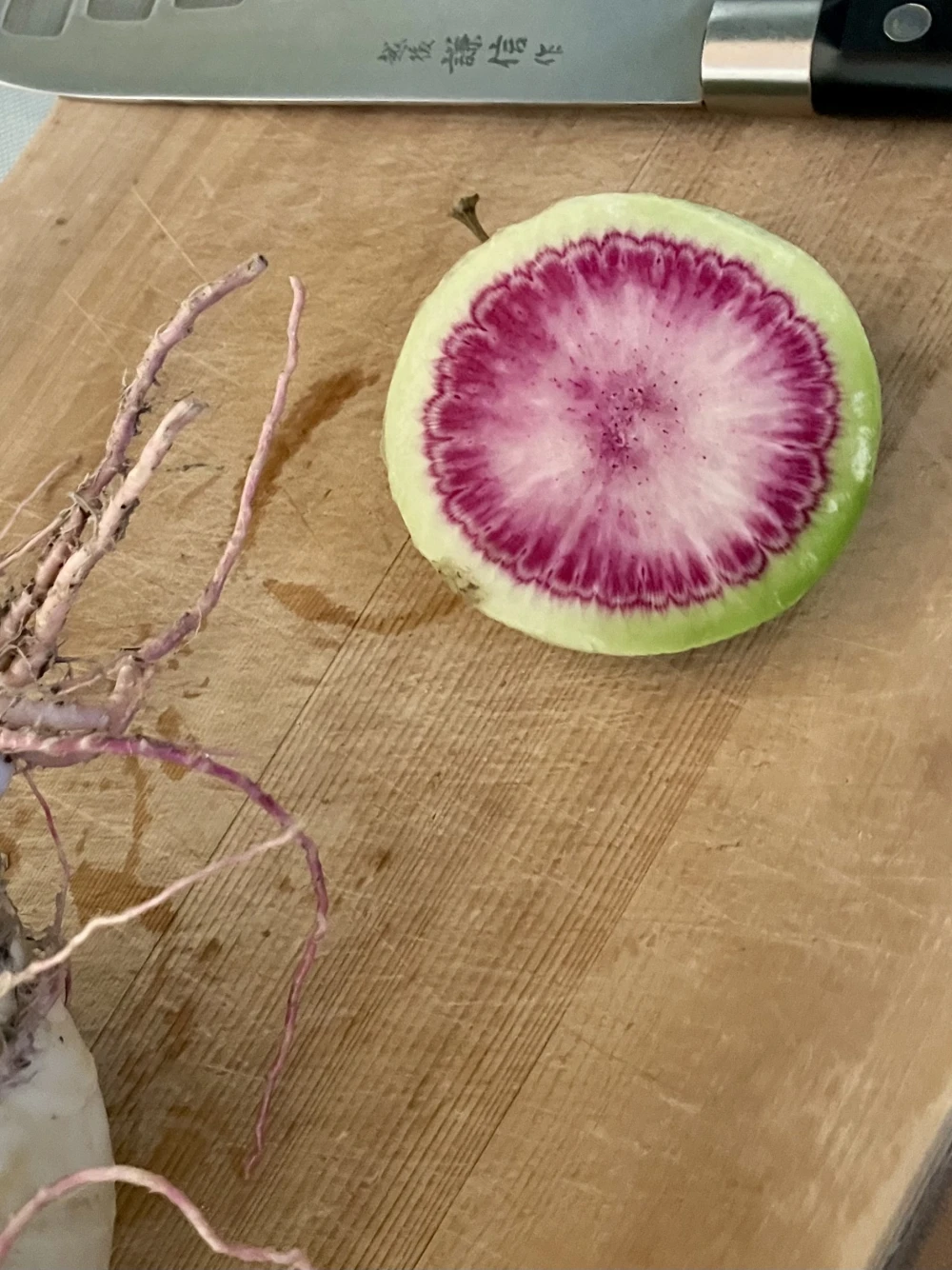 無農薬野菜 紅芯大根 福岡県産｜野菜の商品詳細｜ポケットマルシェ