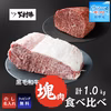 〈サマーギフト〉「下村牛」塊肉食べ比べセット 計1.0kg