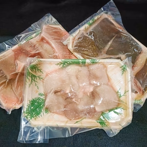 お買い得！北海道宗谷産！真かすべ切り身3種セット (皮付き・むき身・ホッぺ)